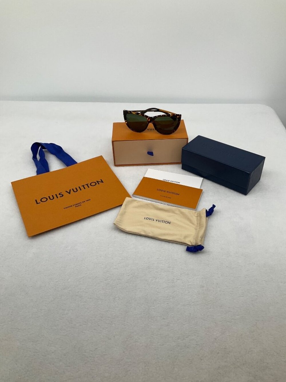 Louis Vuitton La Boum Cat-Eye Sunglasses Z1038E Noir Black studded frame